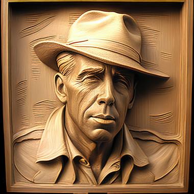 3D model Philip Marlowe Deep SleepHumphrey Bogart (STL)